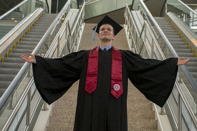 The Class of 2017 celebrated commencement with proud smiles, clever caps and plenty of confetti. Album: flic.kr/s/aHskZo485h