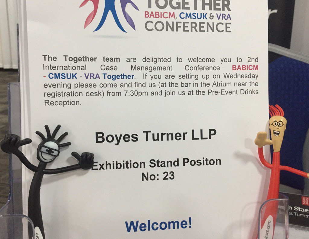 bt_sen1's tweet photo. We've arrived at @Rehab_Together case managers conference. Stand 23 - come &amp; see us...off for drinks now... https://t.co/xeBhyY78lA