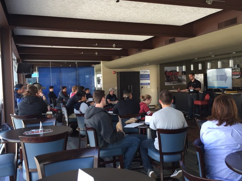 Altair_EDU's tweet image. Altair&apos;s Brian Brothers demonstrating @solidThinking #Inspire &amp;amp; #OptiStruct to #FSAEMichigan teams! #AltairUniversity @FormulaSAE