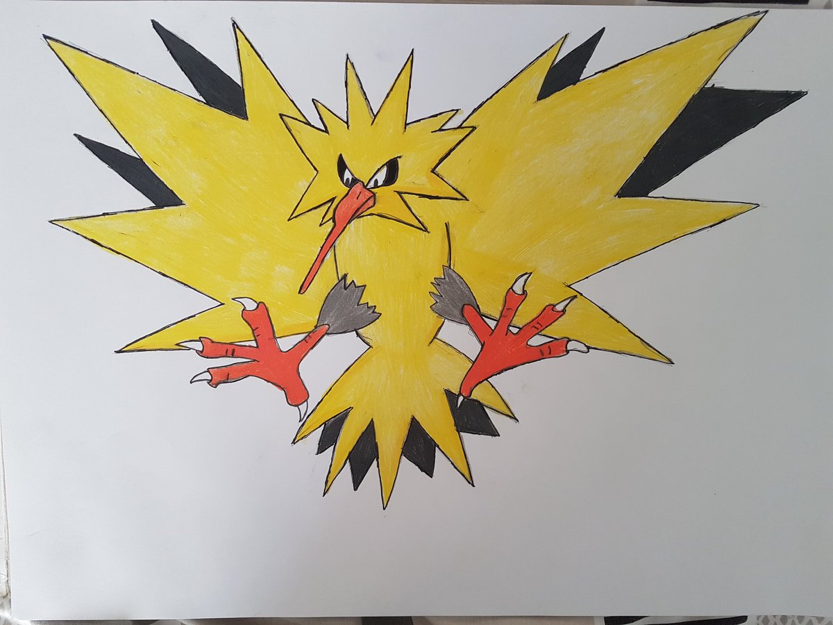 Pokemon Drawing With Colour Even Before The Games Alternately