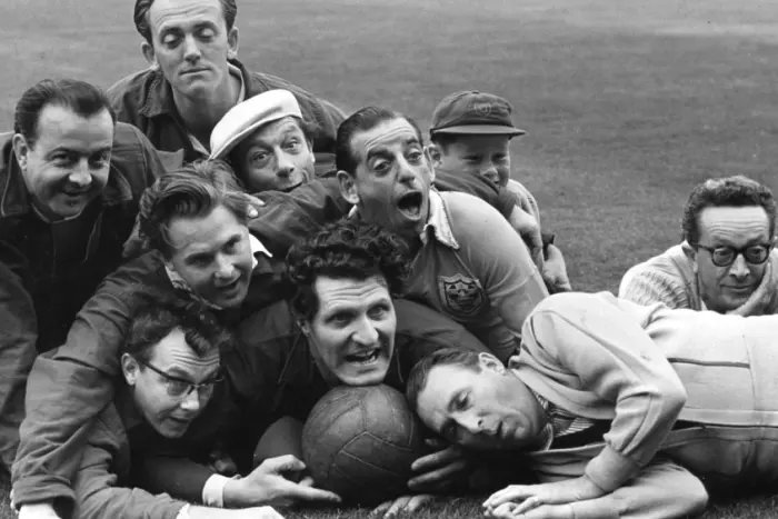 TommyCooperJLT's tweet photo. #TCmeet wow! erm... #MorecambeAndWise #JewelAndWarriss #KennyBaker #StanStennett #CharlieChester... https://t.co/isazphNom5