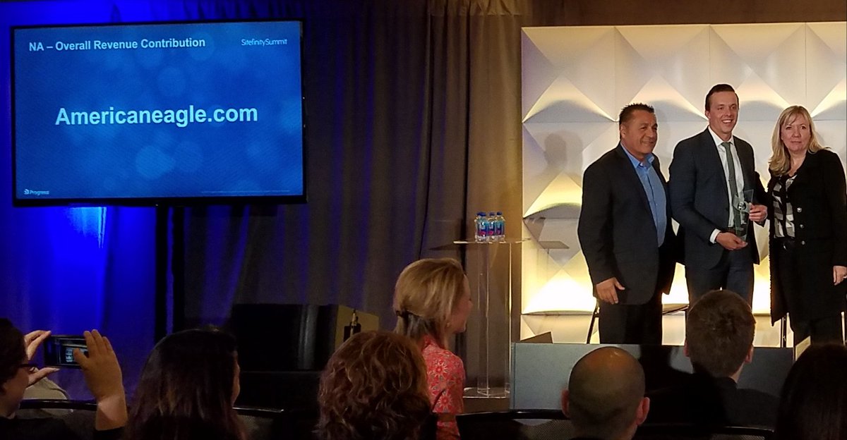 cmross's tweet photo. Congrats to @_Americaneagle, @Sitefinity Partner of the Year! #sitefinitysum https://t.co/t6UbyPtd8a
