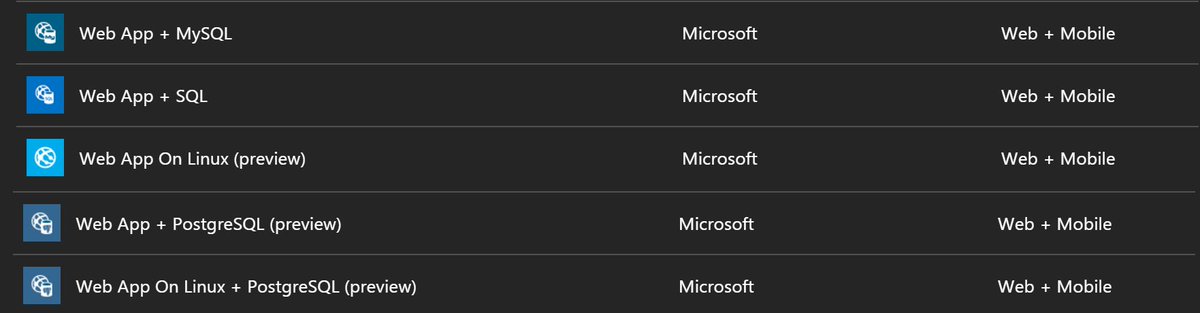 mksuni's tweet image. Try out #AzureWebApp on #AppService on Windows and Linux with Azure Database for #PostgreSQL and #MySQL . bit.ly/2q3UrFa