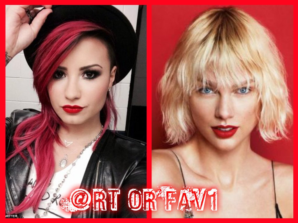 hennapll's tweet photo. RT FOR Demi Lovato
FAV FOR Taylor Swift https://t.co/wNI7FCBE2s