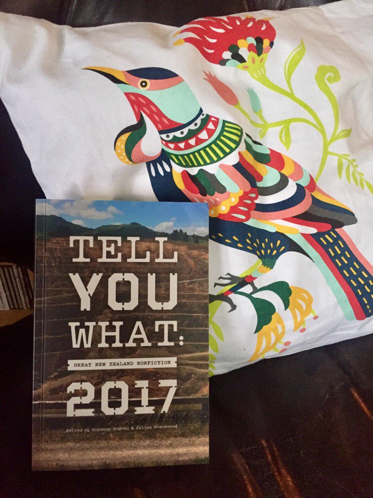 tnealie's tweet photo. Great nonfiction from Aotearoa arrived at last. Excited to be in here! Thanks @TellYouWhatNZ https://t.co/SEdaov5p5j