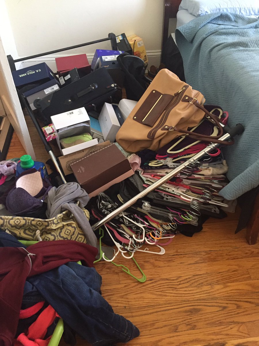 ChristinaLoscar's tweet photo. My closet collapsed during my nap #tinyhouseproblems https://t.co/bwhmd6kPIX