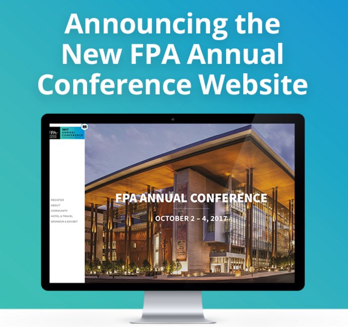 fpassociation's tweet photo. New home, new name for FPA Annual Conference 2017! Get the details https://t.co/ZA6bwzI5Sf #FPABE https://t.co/jVetUOi3B4