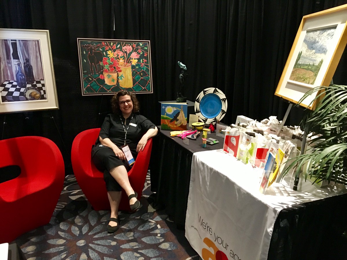 yourAGA's tweet photo. #YourAGA and @ZincRestaurant are all set up at today’s #ABtourism Spring Training &amp; Showcase. Stop by &amp; say hello! #yegarts  #ABVICtraining https://t.co/Dz6agkrbMN