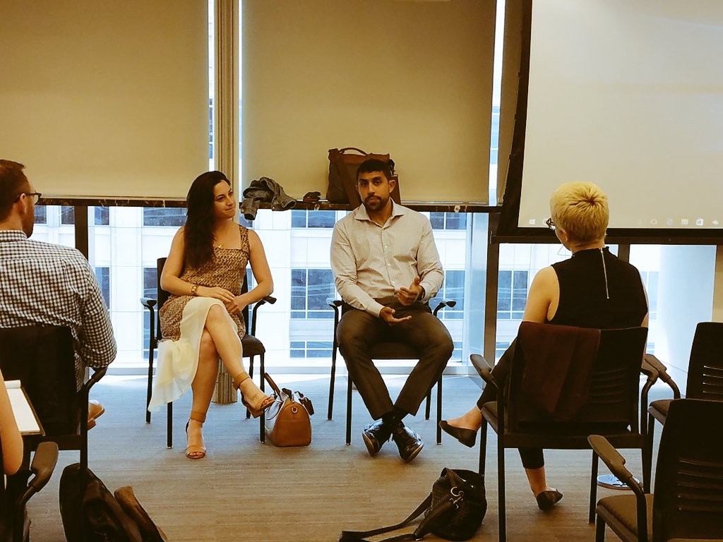 mahazja's tweet image. The amazing @AmrQotb &amp;amp; @AllisonLMcManus of @TimepDC talking to the 2017 @waidf class on the great work #TIMEP does on Middle East issues.