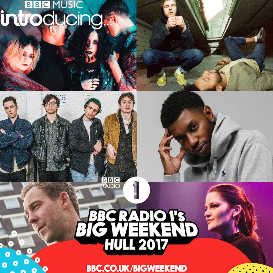 bbcintroducing's tweet photo. HERE WE GO π₯ Revealing the first batch of artists for our stage at @BBCR1 #BigWeekend in Hull! π More to come... https://t.co/hLJ2uSD2qC