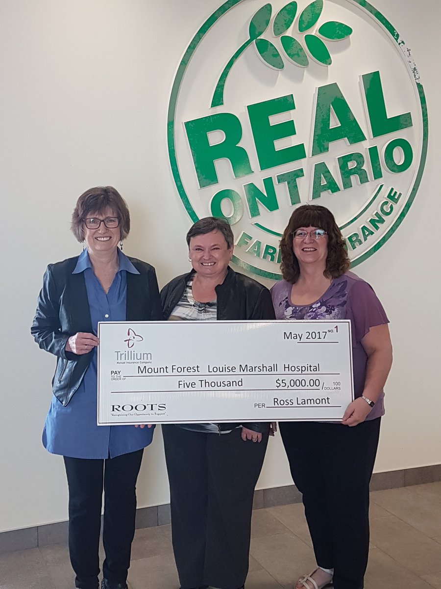TrilliumMutual's tweet photo. Hot off the press! #TrilliumMutual #ROOTSCommunityFund donates $5000 to the #MountForestLouiseMarshallHospitalFoundation for #ENTMicroscope https://t.co/oPrO6E9kLE