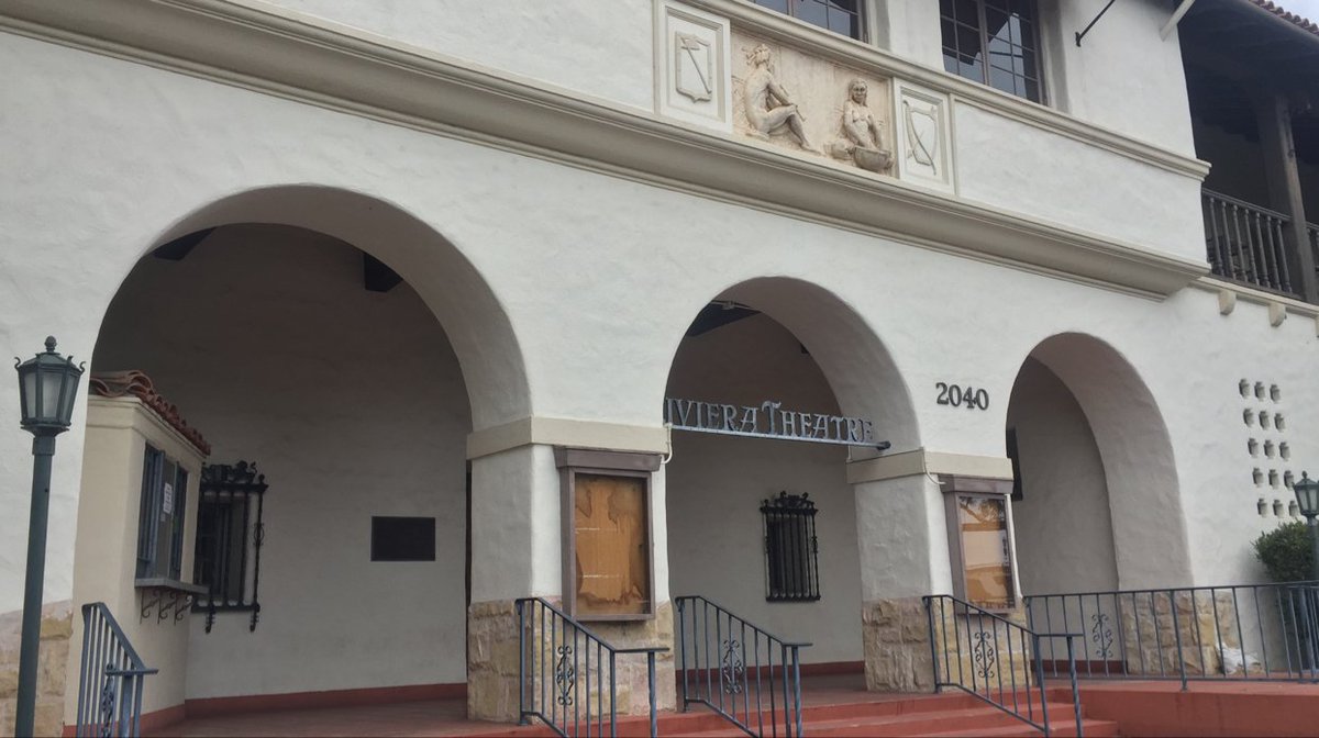 JohnPalminteri's tweet photo. VINTAGE RIVIERA theater in Santa Barbara - 3 months away from finishing a sweeping renovation with a Dolby system. https://t.co/x5rtGqpydW