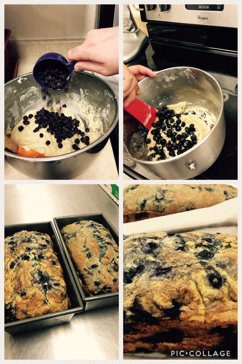 Coronado Catering students fulfill an order for blueberry bread for the Senior BBQ. Those lucky seniors!  <a href="/OfficialCHSPage/">Coronado High School</a> <a href="/CSSD11/">Colorado Springs Schooll District 11</a>