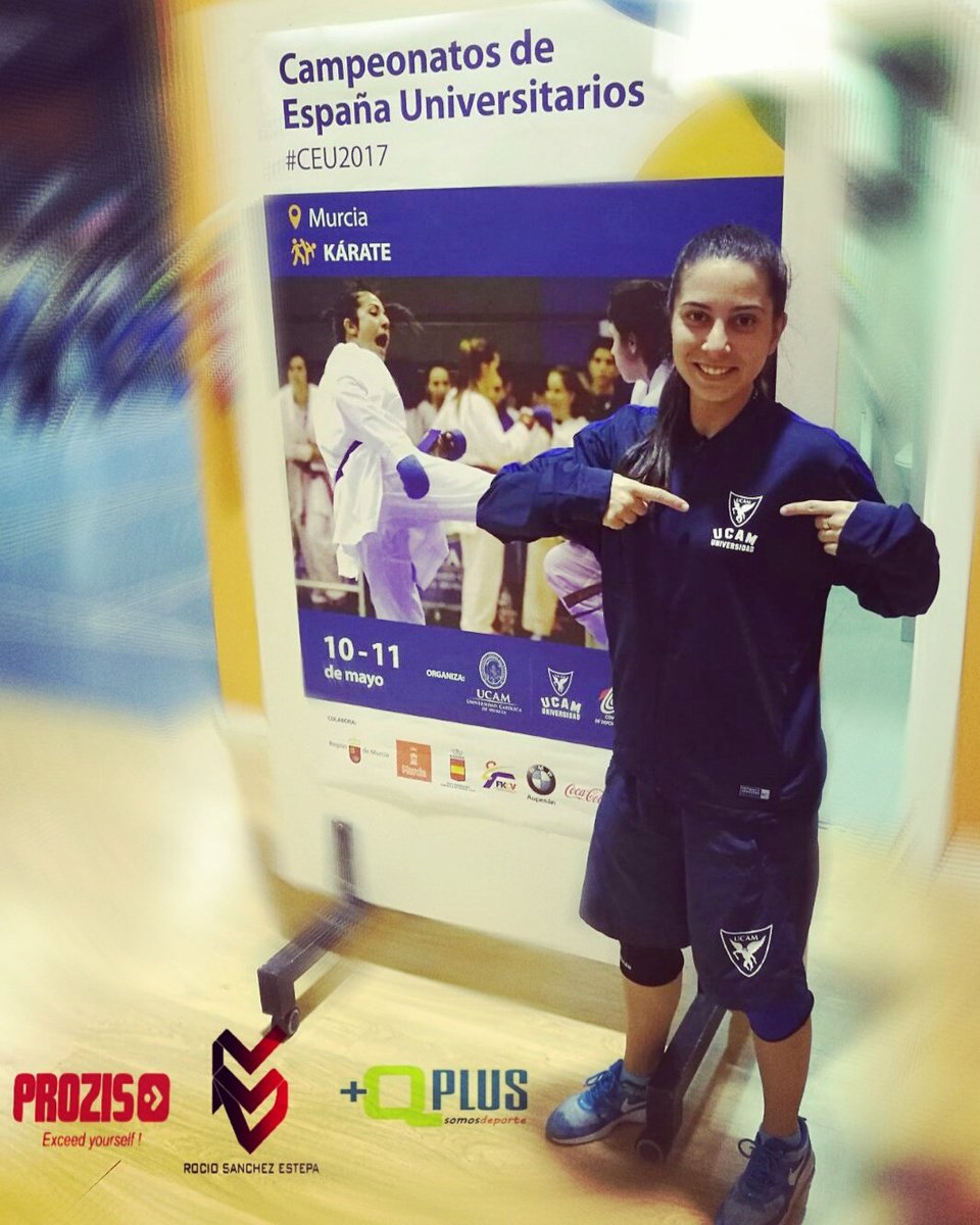 RocioKrt's tweet photo. Mañana defenderé el escudo de la UCAM en el Campeonato de España Universitario 
#Karate #RS50 #TheFuckingWolf #UCAM #CEU #MasQuePlus #Prozis https://t.co/Yv5jtBjP8D
