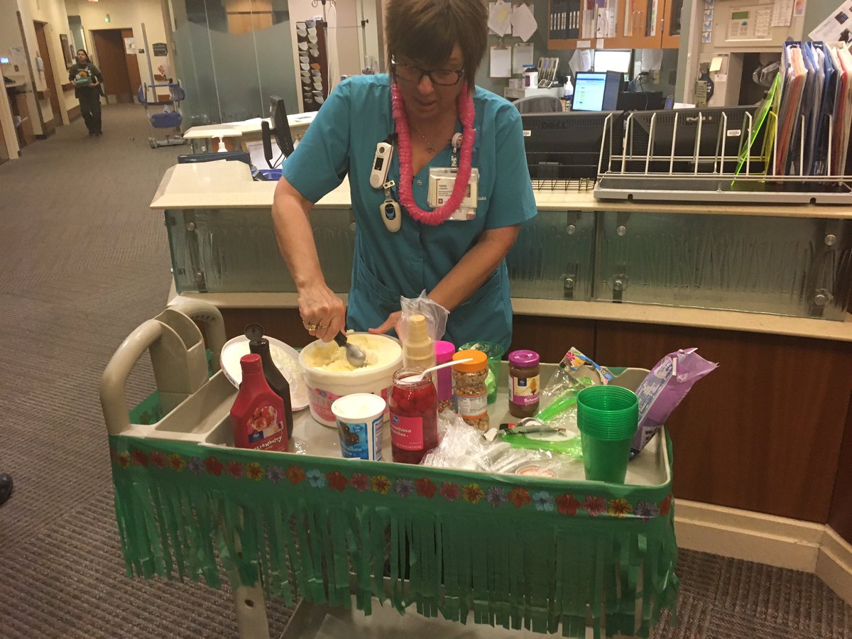 driven2succes1's tweet photo. Happy nurse's week ice cream aloha #MS2rocks @IUHealthWest https://t.co/qWZtWy6S6a