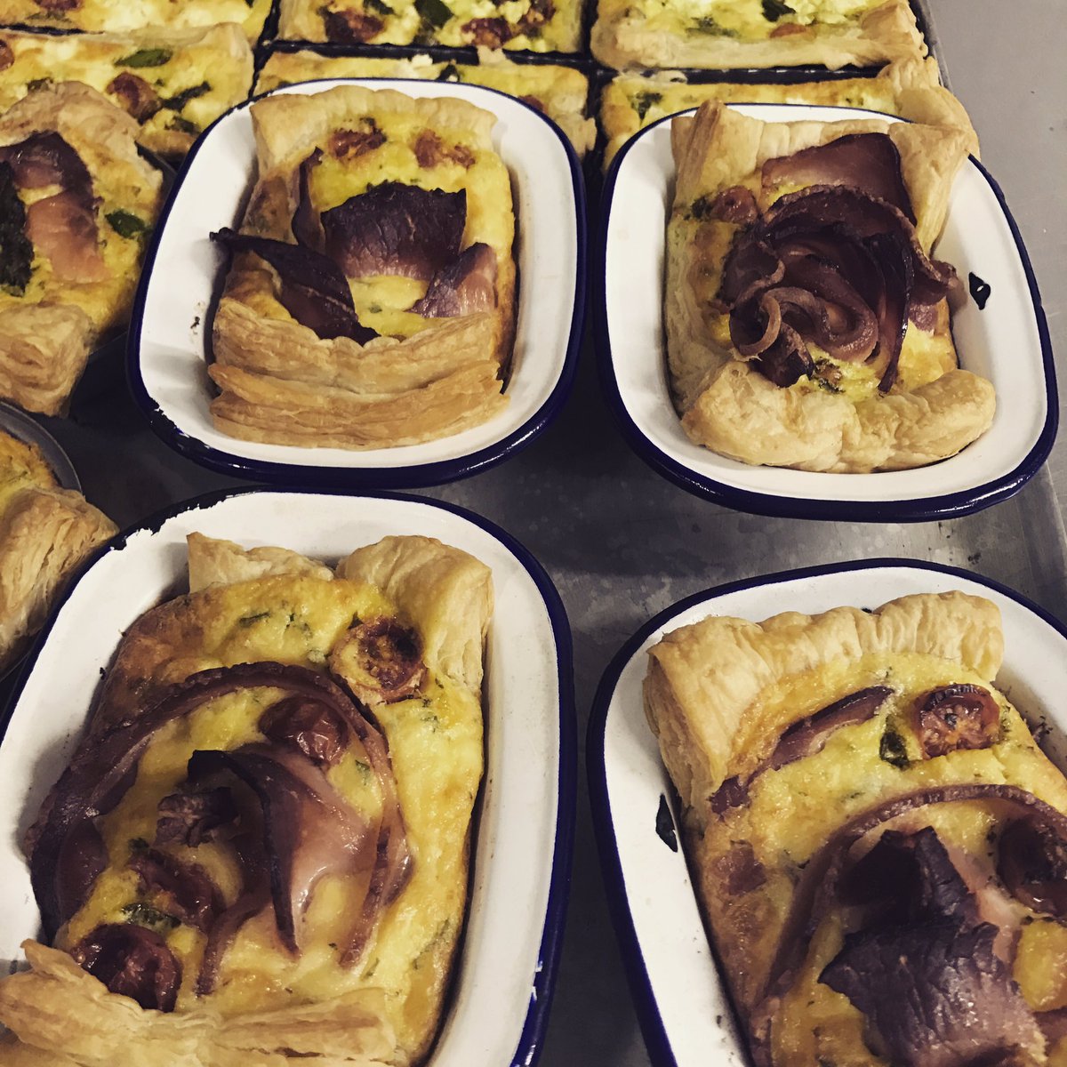 Whao bacon quiche for days !!! Straight out of the oven. #bondijunction