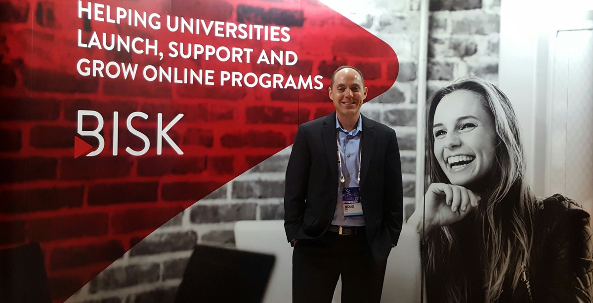 victoriaraymer's tweet photo. Mike Bisk, CEO Bisk, a pioneer in online education leading the next generation of education. #ASUGSV17 @biskeducation https://t.co/0jsx8JQF1O