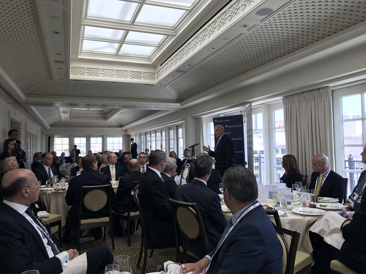 FrankeBenedikt's tweet photo. #MSCwashington concluded with statement by @DHSgov Secretary Kelly. Many thanks to @MunSecConf team & all our partners! We will be back! https://t.co/jjylqA1D4g