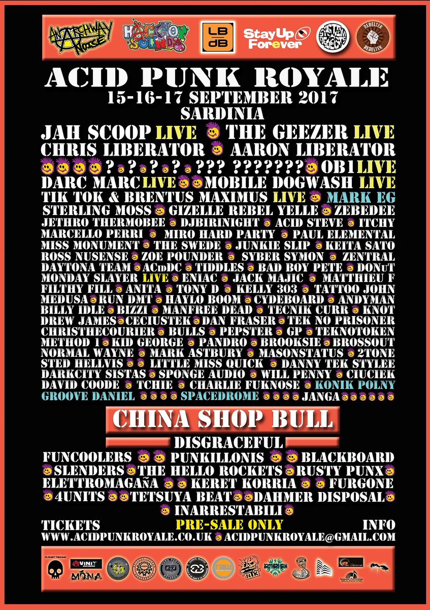 maduza23's tweet photo. #Sardinia #AcidPunkRoyale #AcidTechno #ReggaeTechno #InACastle #Italy #Vinyl #CantWait #Festival #Medusa 
https://t.co/83WkybyYnd https://t.co/I5LBk7sNuO