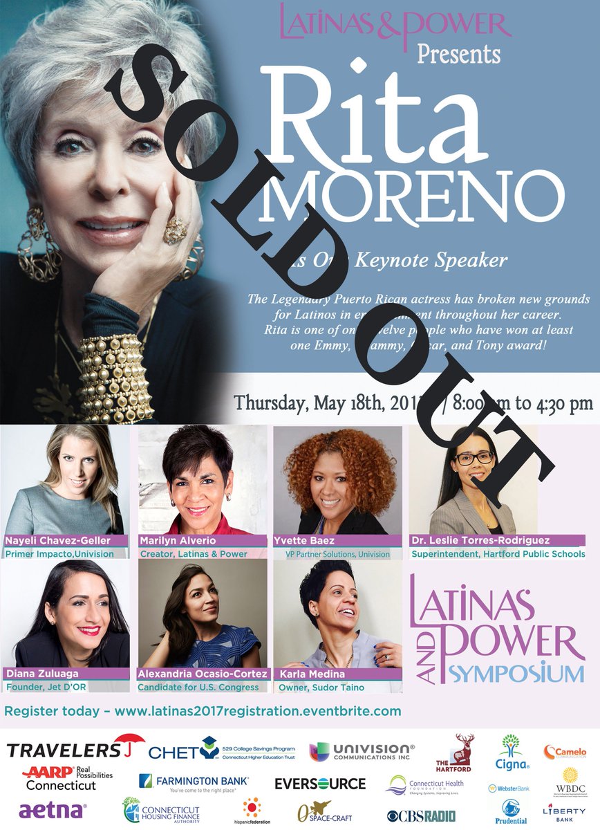 latinaspower's tweet photo. Sold out Latinas &amp; Power Symposium featuring the legendary @TheRitaMoreno #exciting 2 build Latina leaders one at a time. https://t.co/2xHDzBhJol