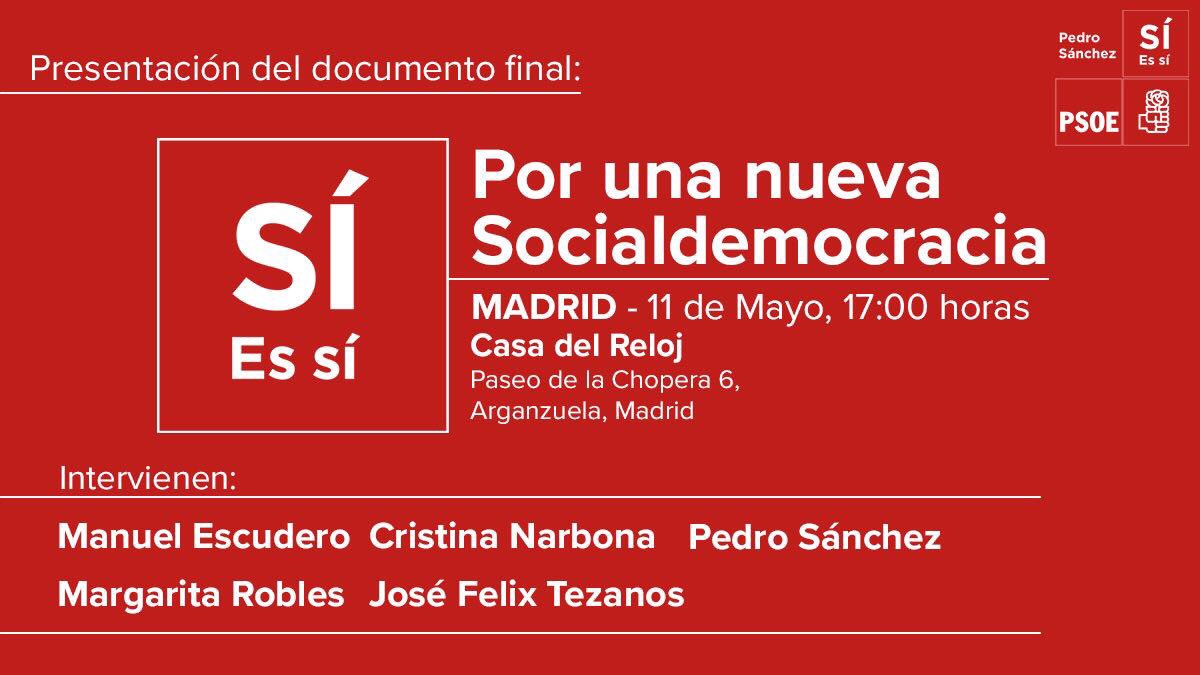 luzseijo's tweet photo. Presentación del documento final #PorUnaNuevaSocialdemocracia tras numerosos y enriquecedores debates #SíEsSí https://t.co/sWnfJx1FxQ