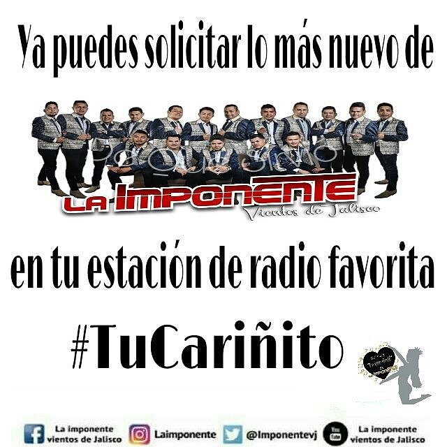 ClubDeQueSirvio's tweet photo. Te invitamos a que solicites #TuCariñito💿 el nuevo corte de @imponentevj en tu estación favorita 📻 #ImponenteTeam #DQS
@dequesirvioivj https://t.co/zuYtlYz3gd