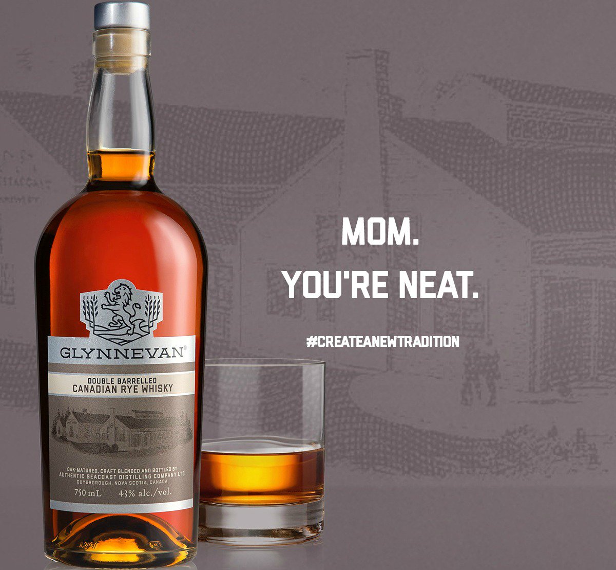 GLYNNEVAN's tweet photo. Mother's Day is this Sunday. For the Mom who's really neat, there's GLYNNEVAN Whisky. #CreateaNewTradition https://t.co/SD3ARsSbze