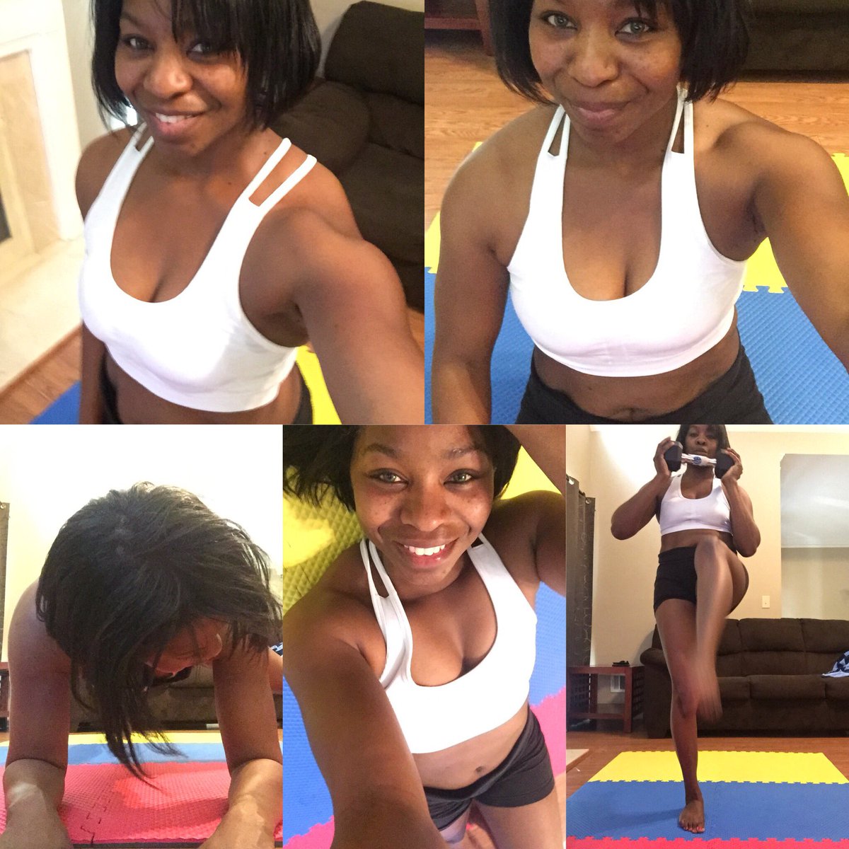 ShanPir's tweet photo. #omg I am so glad that #hammerandchisel #chiselcardio is over ๐! Fun day today with my little guy ๐! WO is โ
& this girl is so happy ๐๐ฝ! https://t.co/AJh7r2UCnx