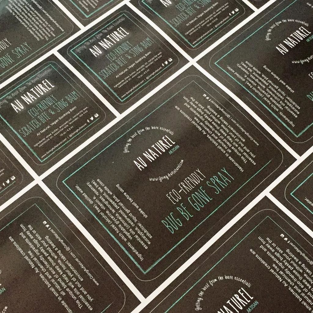 New labels have just arrived for our Au Naturel Eco-Friendly Bug Be Gone Spray &amp; Balm, and our Scratch, Bite &amp; Sti… bit.ly/2r3kGtU