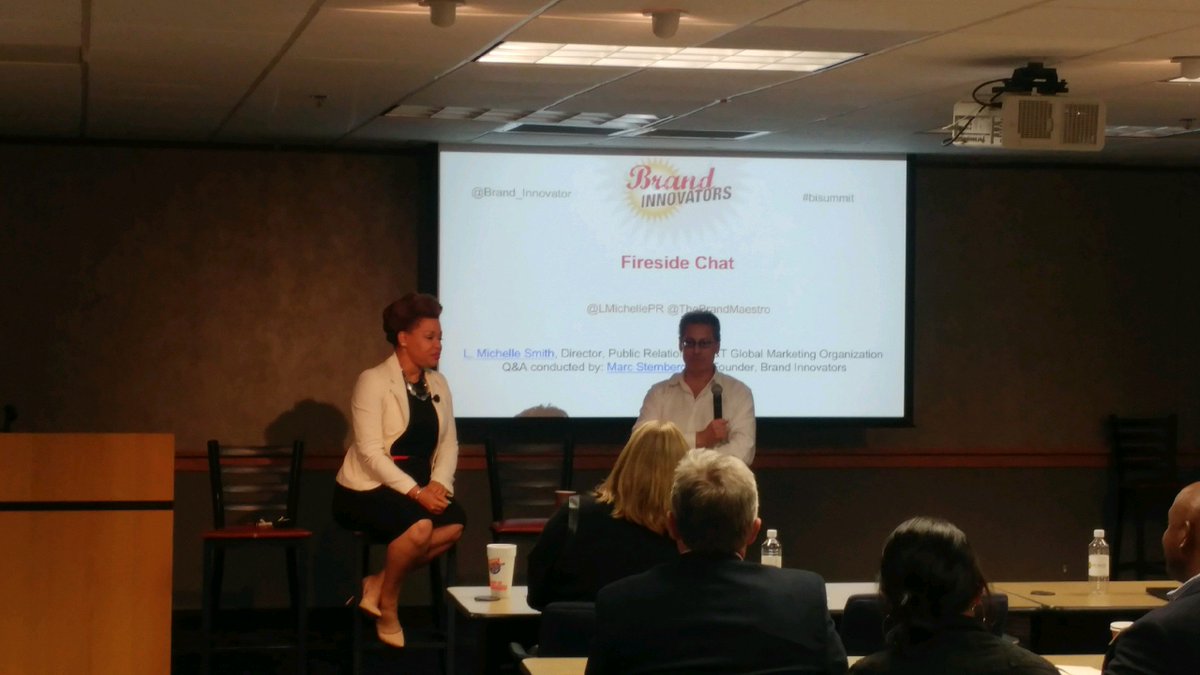 It was my pleasure to pick @LMichellePR's brain on her 'inclusion marketing' approach at @ATT 👏 #BISummit