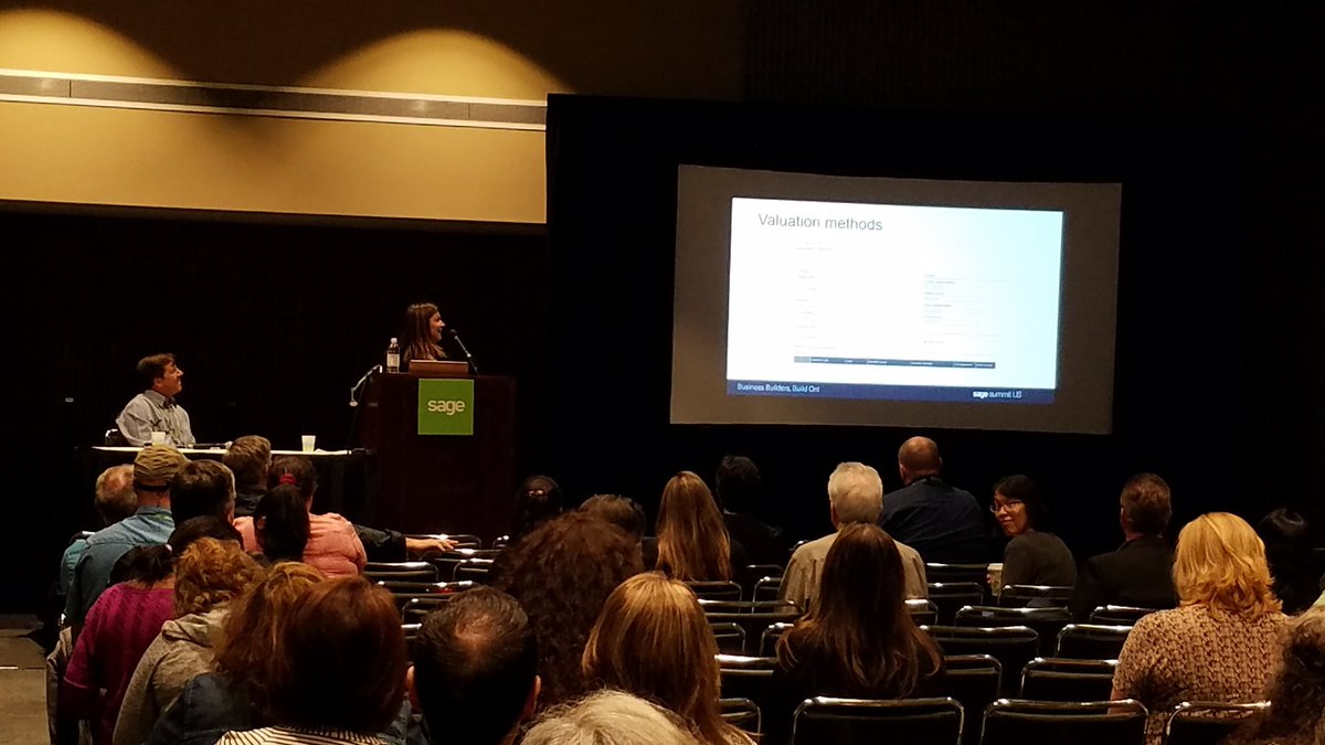 All about Costing 101 at #sagesummit thanks to @SageX3_Regina  and <a href="/emillspaugh/">Eric Millspaugh</a>