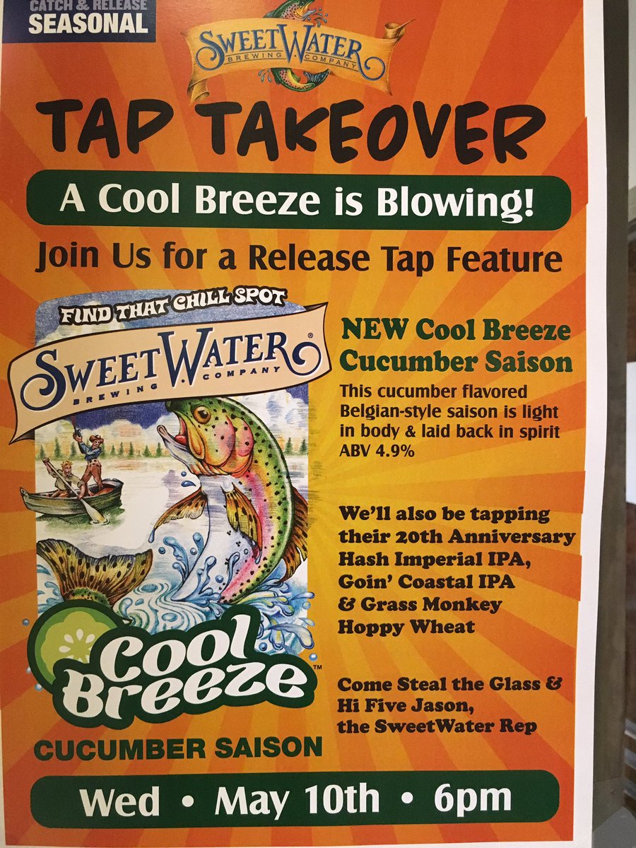 This is happening @CloudsDurham right now. Come cool out with a few heady brews!@sweetwaterbrew <a href="/sweetwaternc/">SweetWater NC</a>