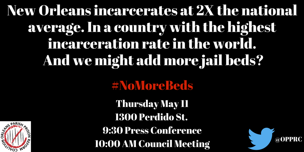 OPPRCNOLA's tweet photo. #NoMoreBeds @NOLACityCouncil  @RunWithJason  @StacyHeadNOLA  @susanguidry  @nadineramsey  @LaToya_Cantrell  @JaredCBrossett  @CouncilmanGray https://t.co/JqQxAT9vb7