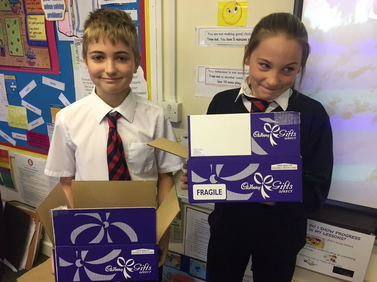 Highlees's tweet photo. Thank you for our chocolate treats from all the children in year 6 #ElliotFndtn #sats #hefed https://t.co/sv21MFonEH