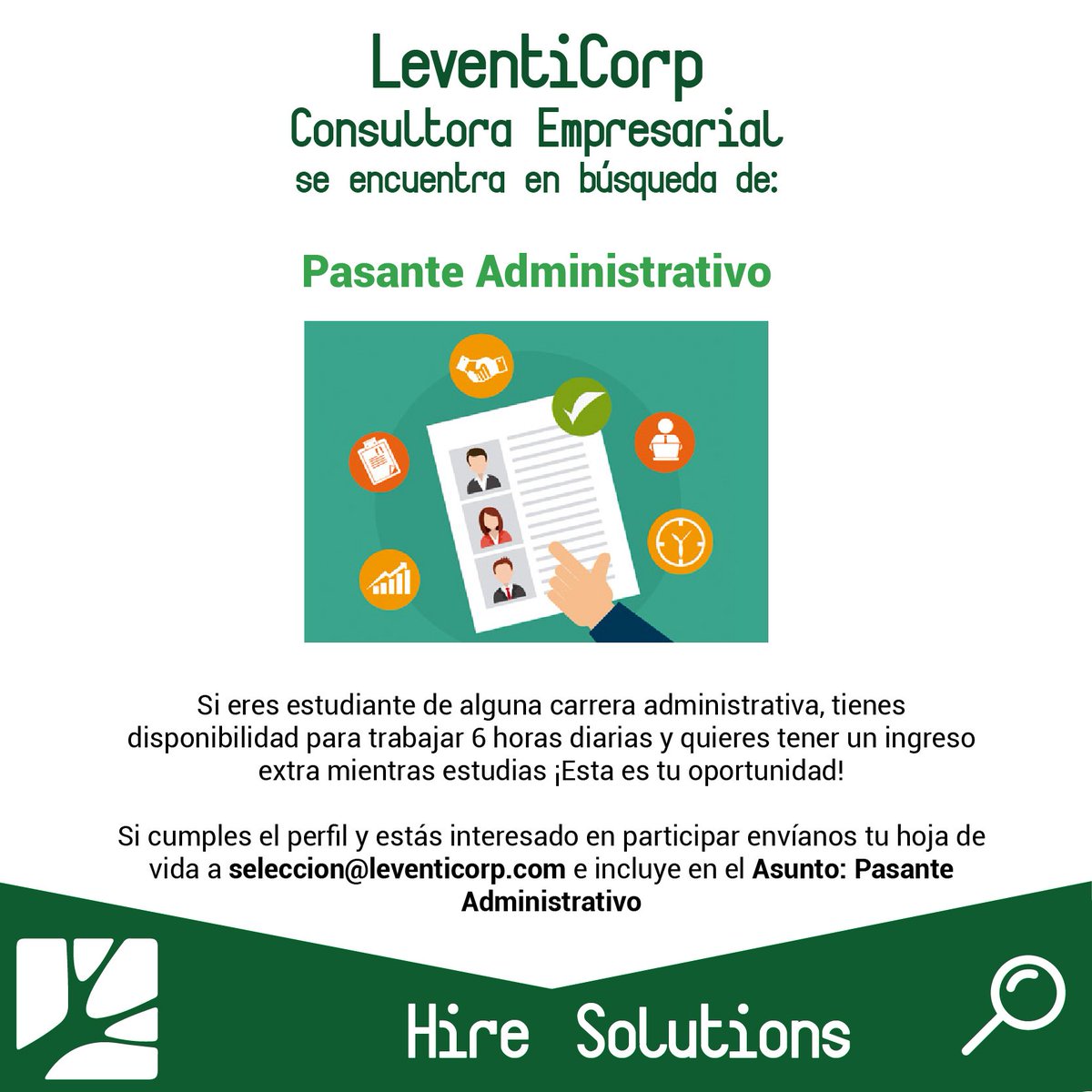LeventiCorp's tweet photo. ¡Participa en nuestro proceso de selección! https://t.co/XeATdsKR3E