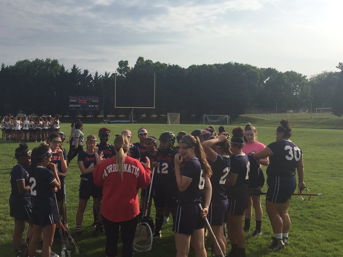 GTJHSAthletics's tweet photo. Lady Pats vs Lady Cadets in opening round of Playoffs! #FCPSCMC -Game Time!! #TJPatriotNation https://t.co/RAfMPKZV0n