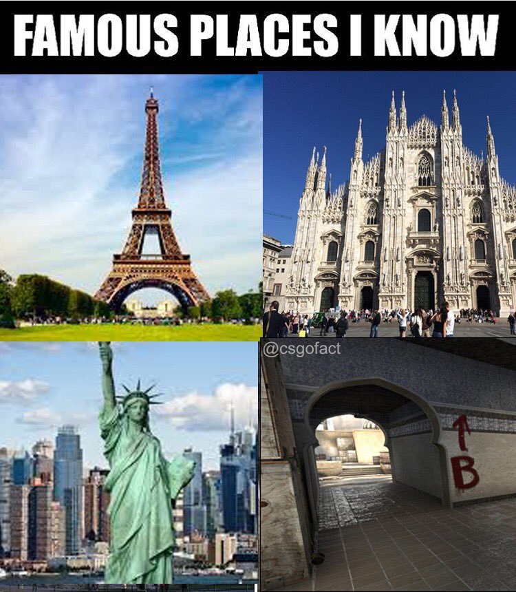 FACTCSGO's tweet photo. Famous places I know๐๐ and the place i want to visit the most..Rush B #csgofact #csgo #cs https://t.co/ScYi2hU1ap