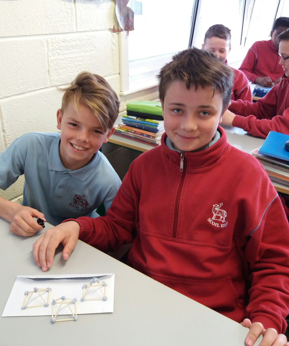scoileoinboys's tweet photo. Construction during #Maths today in
@scoileoinboys #6thClass #squarebasedpyramids #octahedrons @mathsweek @PDSTNumeracy @Maths_Eyes (2) https://t.co/eW1bPeYplq
