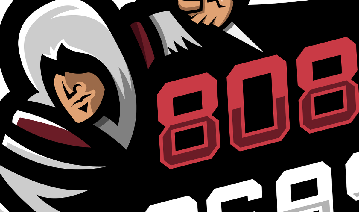 jajbaugh's tweet photo. working on a mascot logo. first one in a while #wip https://t.co/KBKi5EsSgP