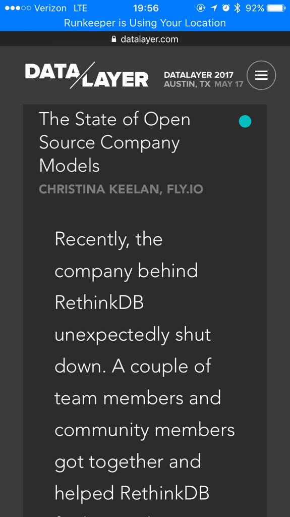 mipsytipsy's tweet image. And bring your tissues for this one: open source business models, in the wake of the rethinkdb shutdown.  🤧
