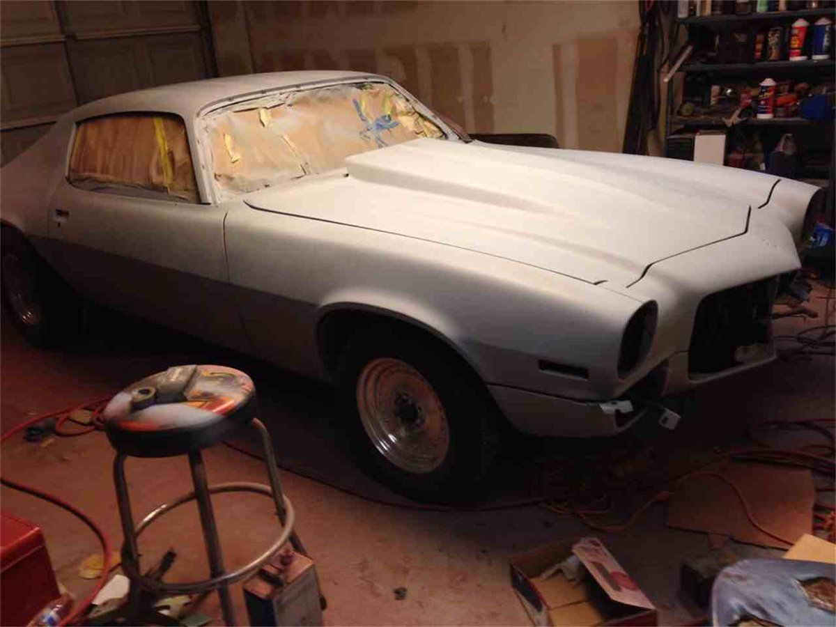 ratpunkseesyou's tweet image. put on new nose n doors #2back at my shop sanded car for more sandable primer #3color I'm going to paint it...waiting on parts n money 2 fin