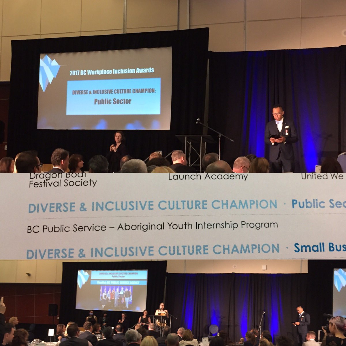 kylaepstein's tweet image. Great to see @AYIP_Staff awarded as the Diverse &amp;amp; Inclusive Culture Champion (Public Sector) @UnTappedSeries #Untapped2017