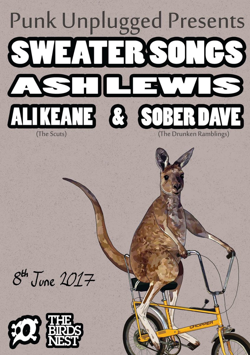 Lookin fwd to this bad boy!! <a href="/thebirdsnestpub/">The Birds Nest</a> <a href="/TheScuts/">The Scuts</a> <a href="/TDRLONDON/">The DrunkenRamblings</a> #acoustic #punkunplugged #birdsnest #deptford