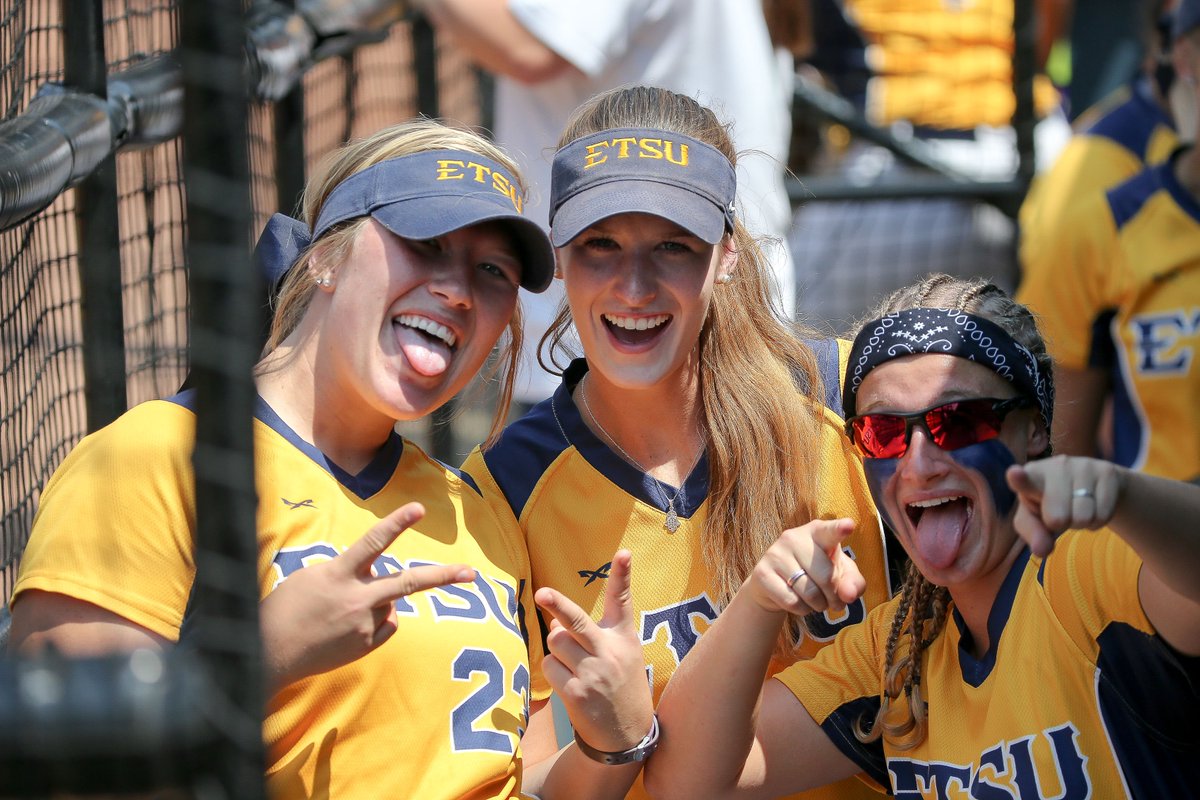 ETSUSoftball's tweet photo. The Bucs had some fun during today's 7-0 win over Western Carolina; ETSU takes on Chattanooga Thursday at 3p #ETSUTough #SoConSB https://t.co/mYNGayMEG5