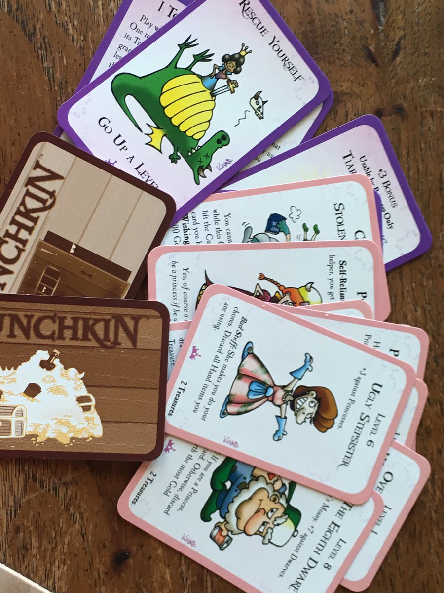 KTsImaginarium's tweet photo. Thanks to a contest
Our favourite card game of Munchkin
Just got more awesome. @SJGames
#truehaiku #actuallywon #PlayMunchkin #games https://t.co/lPhibIalUn