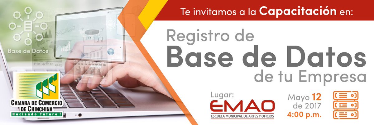 CCChinchi's tweet photo. La #CCChinchi, los invita a la Capacitación en REGISTRO DE BASE DE DATOS DE TU EMPRESA. Te Esperamos! https://t.co/vuayo7mfLD