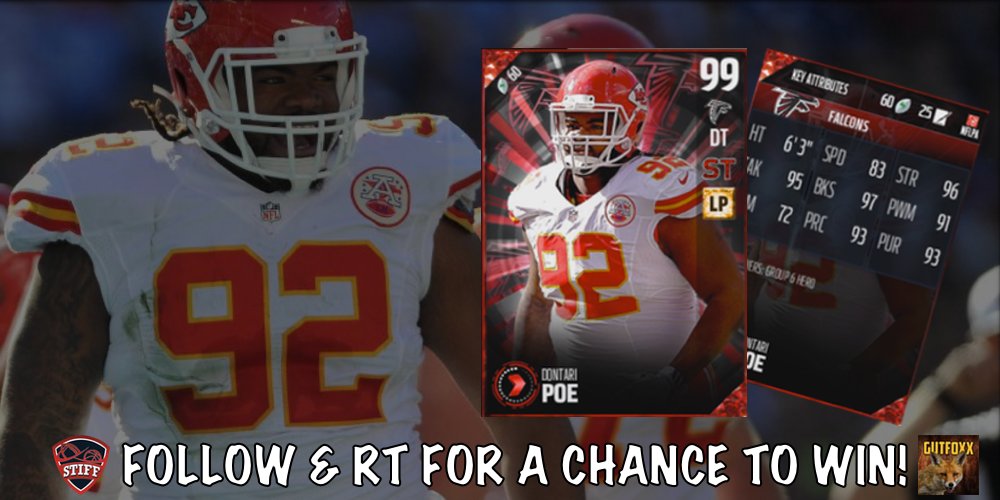 OfficialStiff's tweet image. #NFLMovers Giveaway! RT, Follow Me (@OfficialStiff) &amp;amp; @Gutfoxx For A Chance To Win A 99 Overall Movers Dontari Poe! 🔥
Ends 5/17
Xb1