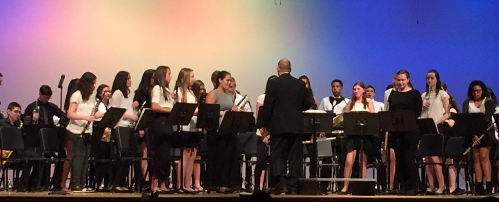 mainsPBsuper's tweet photo. PBHS Concert Band - one of 3 bands at tonight's Spring instrumental Concert.  Great music from talented musicians! https://t.co/lL7MtHU3N0