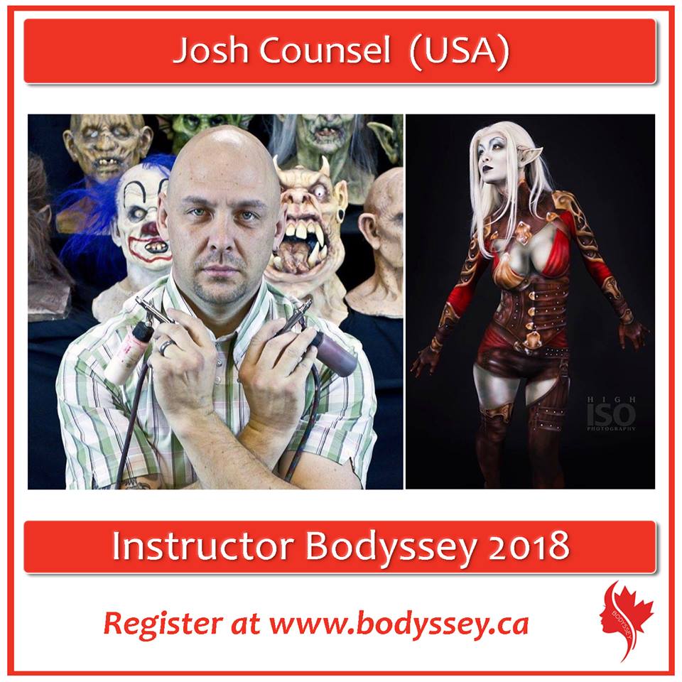 TBodyssey's tweet photo. @TBodyssey welcomes Sp FX, Cosplay expert Josh Counsel to the teaching team in Banff 4.18 https://t.co/KblAjwY38j   https://t.co/LhPffB6Ovr https://t.co/mrghdBVlRO