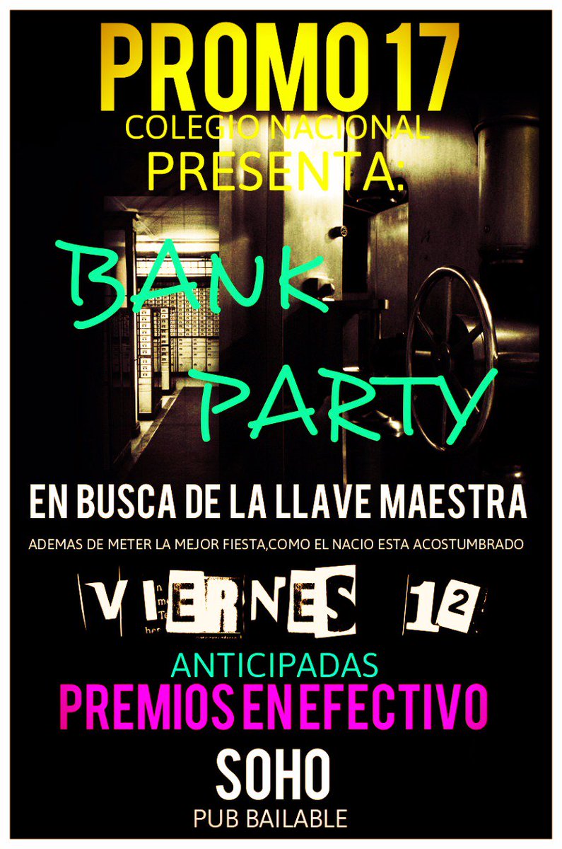 Promo17_Vedia's tweet photo. ¡Volvimos! Porque lo mejor siempre tarda en llegar 🎉🏦💰 anticipadas: $50 (válidas hasta las 3:30 hs) Los esperamos en @Soho_Vedia 🆙❗❗ https://t.co/gy8x9fT2IE